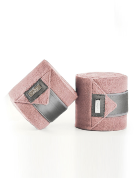 Equestrian Stockholm Fleece Bandages Pink