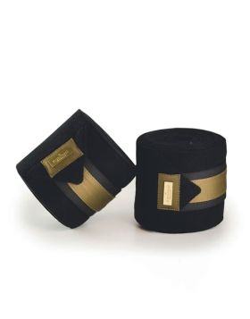 Equestrian Stockholm Fleece Bandages Golden Brass