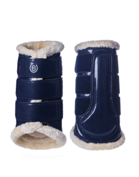 Equestrian Stockholm Brushing Boots  Navy