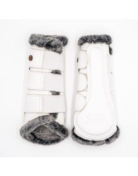 Royal Equestrian Lined Brushing Boots White Grey