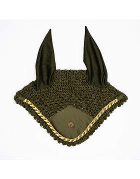 Royal Equestrian Premium Ear Bonnet Olive Full